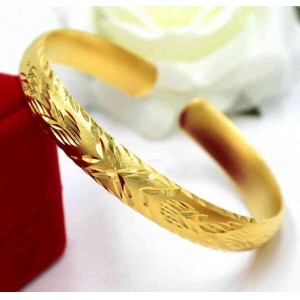 Gold plated bracelet Star opening round belly bracelet imitation gold Vietnamese gold bracelet
