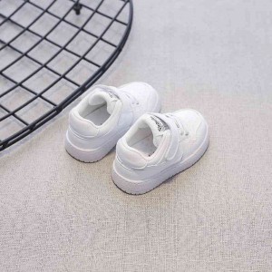 아기 스텝 신발 흰 신발 춘추 소프트 바닥 판화 