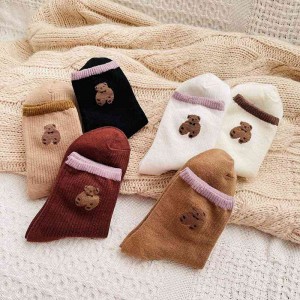 Women pile stockings, middle tube stockings, autumn and winter seasons