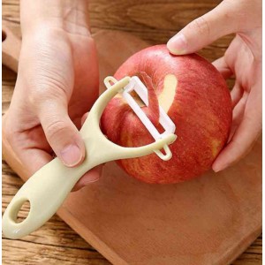 素色陶瓷削皮刀厨房刨刀去皮器削苹果刮皮刀
