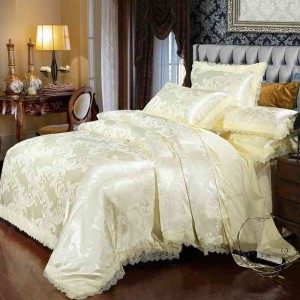 Cross-border Home Textile Satin Jacquard four-piece sets of European and American Foreign Trade Bedding