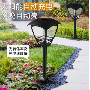 跨境新款鎢絲太陽能草坪燈戶外防水LED燈庭院景觀燈插地