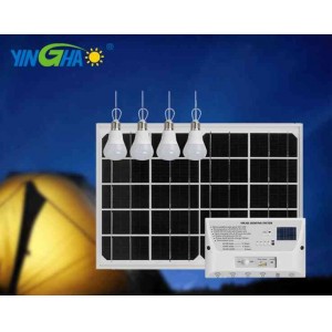 太陽能led小系統燈家用高亮投光燈移動電源充電寶球泡燈