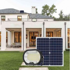 太阳能投光灯户外防水壁灯 庭院8W遥控式太阳能LED照明灯