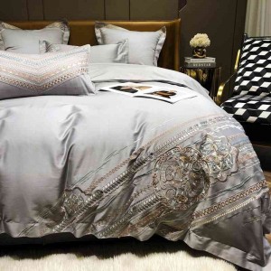 160 Thread Count Double Strand Long staple Cotton Embroidery 4-piece Set