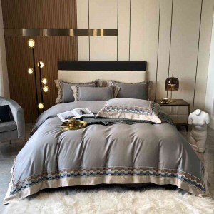 140개 침대 덮개 기모 면 4종 세트 