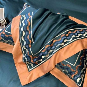 140개 침대 덮개 기모 면 4종 세트 