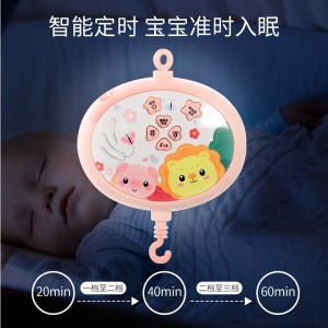 Baby toys 0-1 year old bed bell music rotation comforting bell