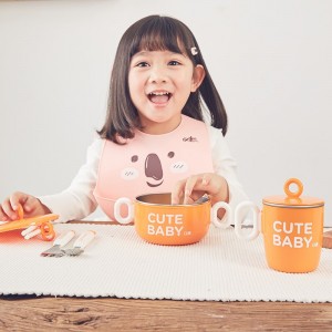 Children&#039;s tableware food bowl baby tableware insulation bowl stainless steel baby bowl