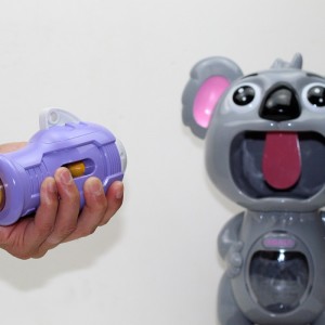 Koala aerodynamic soft projectile gun parent-child versus shooting toy electronic scoring universal driving target