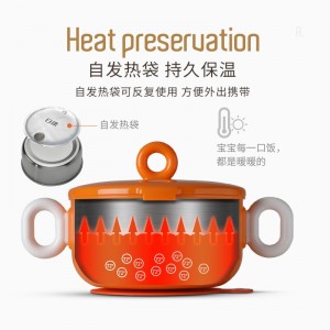 Children&#039;s tableware food bowl baby tableware insulation bowl stainless steel baby bowl