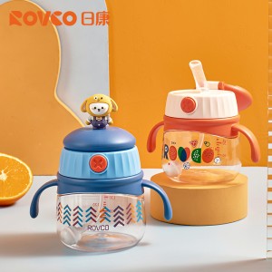 Handle style baby straw cup children&#039;s cup