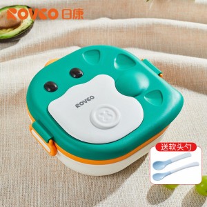 Special water filled insulation bowl for children Stainless steel anti falling and anti scalding children's dining plate