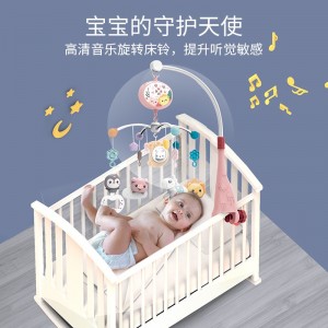 嬰兒玩具0-1歲床鈴音樂旋轉安撫搖鈴新生兒寶寶床頭玩具