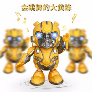 大黄蜂 变形金刚 遥控动感音乐变形汽车机器人 模型男孩玩具
