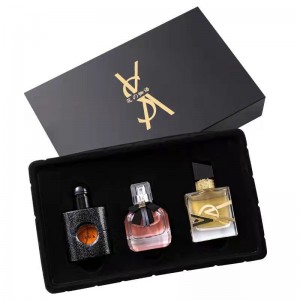 香水Q版禮盒反轉巴黎 黑鴉片香氛香水女禮盒 三件套裝