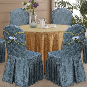 Hotel dining table dining chair hotel banquet general wooden chair cover wedding seat cover special seat cover