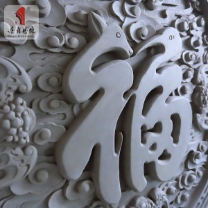 Кирпичная скульптура, стенка, дворовая дверь в китайском стиле, рельеф из старого кирпича, скульптура из старого кирпича, скульптура из кирпича, четыр