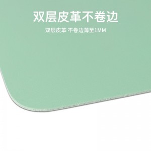 PVC leather mouse pad Office mouse pad game mouse pad plain color mouse pad