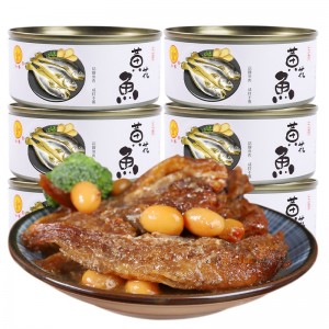 熟食海产 大连特产 五香黄花鱼罐头 即食海鲜 下饭菜110g×6罐