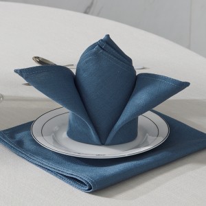 餐布餐墊餐巾布飯店棉麻口布專用小方巾宴會折花餐廳酒店用品