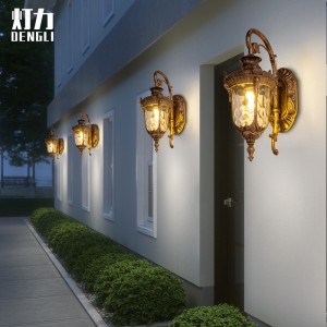 Outdoor wall lamp, retro lamp lighting, garden lamp, warm light lamp, European and American wall lamp