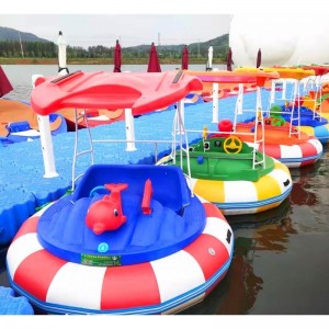 Water park pleasure boat water bicycle water tricycle pedal boat lantern hand rocking boat