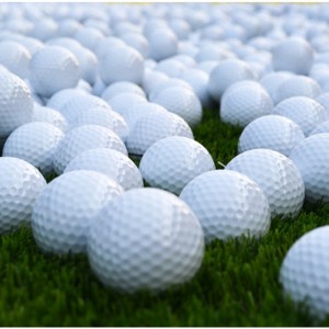 Двухуровневый мяч для гольфа с пустым мячиком может быть модифицирован для логотипа однозерновой двухъямовой формы