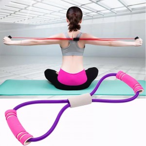 Yoga pull belt stretch belt eight pull belt purple eight pull device