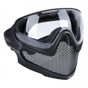 面具  护脸护目镜  面罩 战术装备  钢网版 黑色