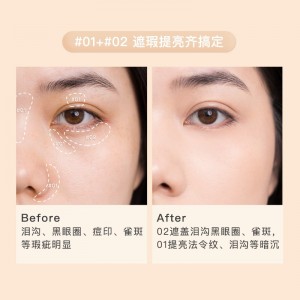 Silky traceless concealer concealer tear groove black eye acne print 3.2ml