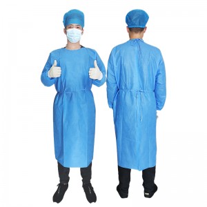 一次性醫用隔離衣反穿式加厚手術衣手術服防塵服醫用防護隔離服