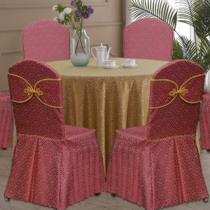 Hotel dining table dining chair hotel banquet general wooden chair cover wedding seat cover special seat cover