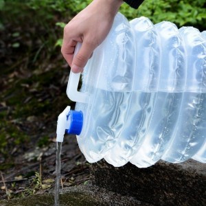 야외 접이식 물통 야외 캠핑 물통 여행가용 큰 접이식 물통 접이식 물통 10L 