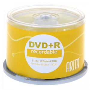 铼德(ARITA) e时代系列 DVD+R 16速4.7G 空白光盘/光碟/刻录盘
