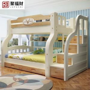 Double bed with multi function bunk