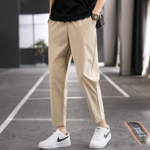 Boys can match everything to show skinny loose sports lace-up nine points pants