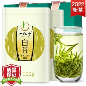 茶葉綠茶明前白茶安吉2盒共200克禮盒裝2022新茶春茶散裝
