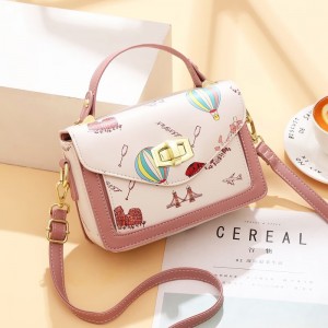 Autumn and winter new printed single shoulder bags, small square bags, women&#039;s single shoulder messenger bags