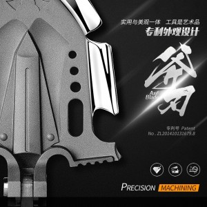 옥외 다기능 접이식 지프차 차량용 병공 삽 중국군판 삽 공병 삽 