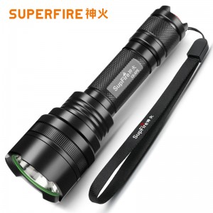 Strong flashlight remote LED rechargeable outdoor riding light emergency light