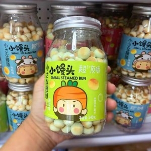 어린이 우유과자 만두 140g 캔 캐주얼 간식 