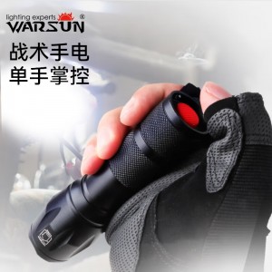 Strong light zoom flashlight LED outdoor cycling household emergency light