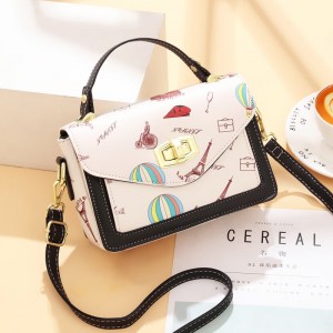 Autumn and winter new printed single shoulder bags, small square bags, women&#039;s single shoulder messenger bags