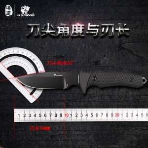 Survival in the Field Army Sabre Tactics Special Battle Small Straight Sabre D2 Steel Self Defense Hand Tool