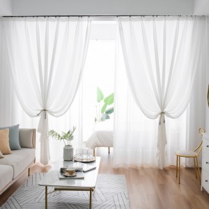 Screen curtain, light tight, finished window screen, velvet, white yarn, hook type