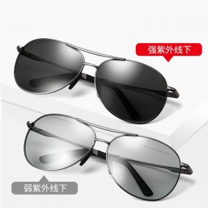 Men&#039;s sunglasses for men&#039;s driving, fashionable drivers&#039; driving glasses, day and night color changing sunglasses, classic black color changing grey lenses