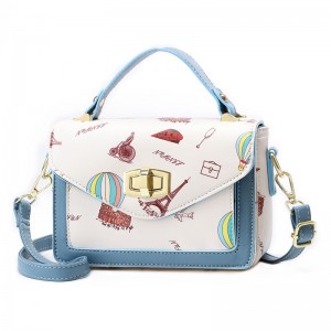 Autumn and winter new printed single shoulder bags, small square bags, women&#039;s single shoulder messenger bags