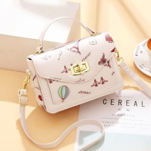 Autumn and winter new printed single shoulder bags, small square bags, women&#039;s single shoulder messenger bags