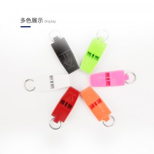 Outdoor survival whistle Rescue equipment Double cavity high frequency seismic signal SOS whistle